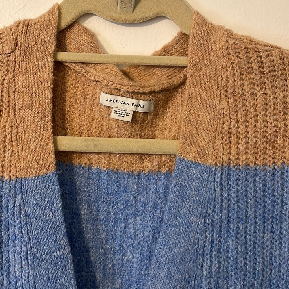 American Eagle Oversized Colorful Striped Cardigan - Picture 2 of 4